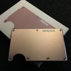 The Ridge Wallet - Rose Gold - Aluminum - W/ Money Clip
